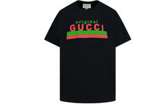Футболка Gucci Original с принтом Gucci, черный/зеленый/красный