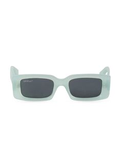Прямоугольные солнцезащитные очки Arthur 55MM Off-White, серый