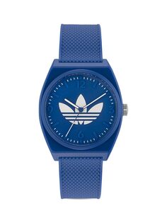 Часы с монохромным логотипом adidas, синий