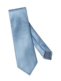 Плетеный шелковый галстук Eton, синий