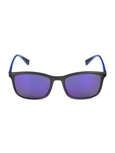 Прямоугольные солнцезащитные очки 01TS 56MM Prada Sport, синий