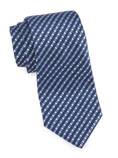 Шелковый галстук в полоску из сирсакера Charvet, синий