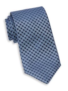 Шелковый галстук NSS Geo Charvet, синий