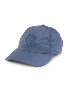 Нейлоновая кепка с логотипом Compass Stone Island, синий