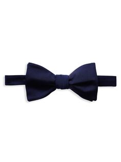 Шелковый галстук-бабочка с готовой завязкой Eton, синий