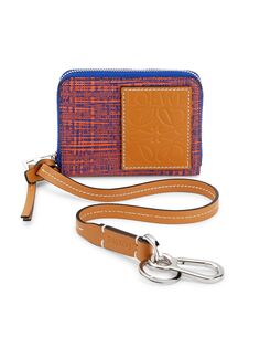 Двухцветный кошелек на ремешке Loewe, оранжевый