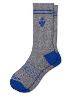 Оригинальные носки из телячьей кожи Bombas, синий