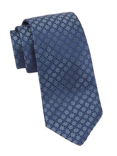 Тканый шелковый галстук Diamond Geo Charvet, синий