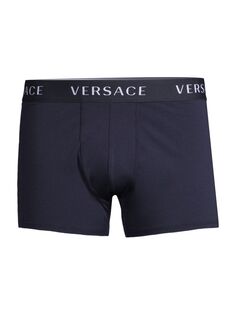 Плавки с логотипом Versace, синий