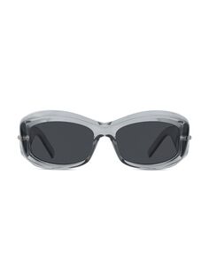 Солнцезащитные очки G180 56MM прямоугольной формы с литьем под давлением Givenchy, белый