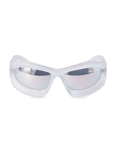 Зеркальные солнцезащитные очки Katoka 58 мм Off-White, серебряный