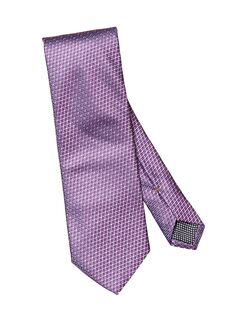 Плетеный шелковый галстук Eton, фиолетовый