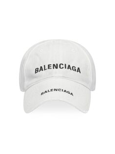 Кепка с двойным логотипом Balenciaga, белый