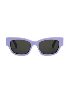 Монохромные солнцезащитные очки «кошачий глаз» 56 мм CELINE
