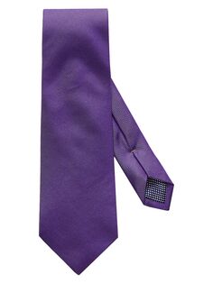 Шелковый галстук в горошек Eton, фиолетовый