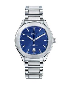 Мужские часы Polo S из нержавеющей стали с браслетом Piaget, серебряный