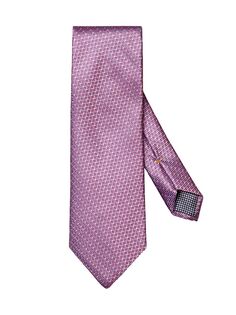 Аккуратный шелковый галстук Eton, фиолетовый