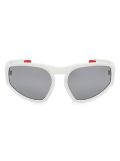 Солнцезащитные очки-авиаторы Pentagra 62MM Moncler, белый