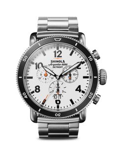 Часы White Hurricane с титановым браслетом Shinola