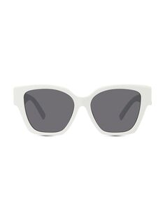 Зеркальные солнцезащитные очки 4G 56 мм Givenchy, слоновая кость