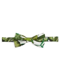 Шелковый галстук-бабочка с принтом «Джунгли» Saks Fifth Avenue