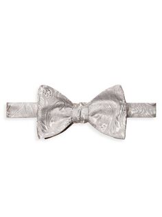 Шелковый жаккардовый галстук с узором пейсли, завязывающийся самостоятельно Eton, серый