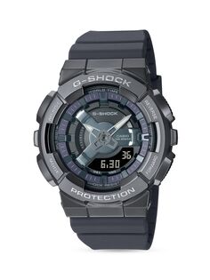 Часы Casio Wr20bar с серым ремешком из нержавеющей стали и смолы с IP-покрытием G-Shock, оливковый