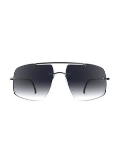 Солнцезащитные очки Bogatell без оправы 61 мм Silhouette, серый