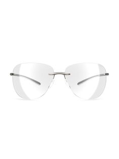Солнцезащитные очки-авиаторы Streamline Bayside 65 мм Silhouette, серый