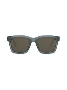 Квадратные солнцезащитные очки Bold с 3 точками 53 мм CELINE, синий