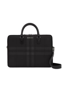 Клетчатый портфель Ainsworth Burberry, угольный