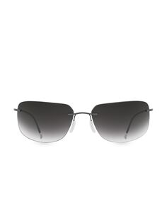 Прямоугольные солнцезащитные очки TMA Seefeld 63MM Silhouette, серый