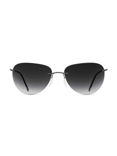 Каплевидные солнцезащитные очки TMA Gastein 62 мм Silhouette, серый