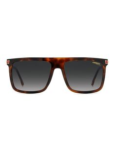 Квадратные солнцезащитные очки Гавана 58 мм Carrera, серый