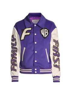 Warner Bros. 100th Anniversary x Family Первая новая университетская куртка Family First