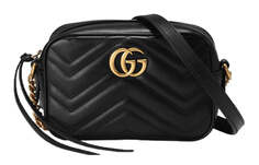 Мини-сумка Gucci GG Marmont Matelass, черный