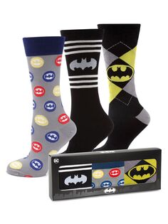 3 пары носков Бэтмена Cufflinks, Inc., разноцветный