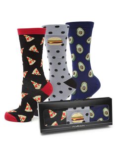 3 пары носков с принтом Foodie Cufflinks, Inc., разноцветный