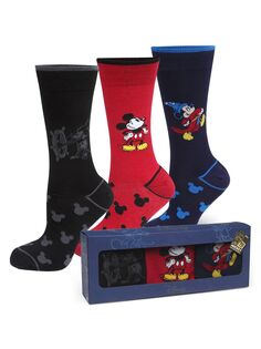 3 пары носков с рисунком к 90-летию Микки Cufflinks, Inc., разноцветный