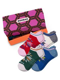 Носки до щиколотки Snowflake, 4 шт. в подарочной коробке Bombas, разноцветный