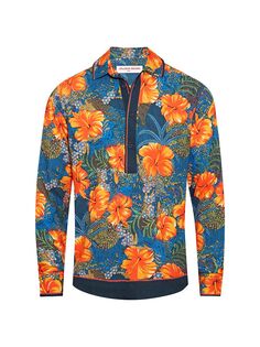 Рубашка поло Club Tropicana II Ridley с длинными рукавами Orlebar Brown, разноцветный