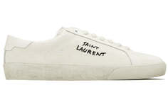 Кроссовки женские Saint Laurent Court Classic SL/06, кремовый