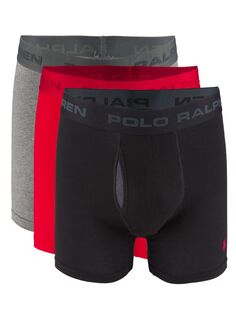 Трусы-боксеры с эластичным поясом и логотипом, упаковка из 3 шт. Polo Ralph Lauren, черный