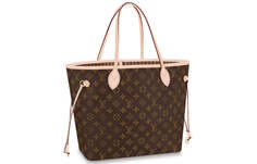 Сумка на плечо Louis Vuitton Neverfull Classic среднего размера, бежевый