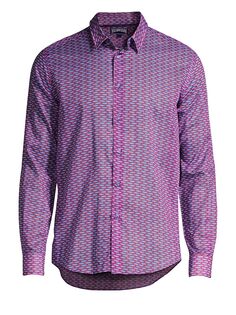 Рубашка на пуговицах от 11 августа Marbella Vilebrequin, фиолетовый