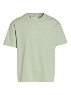 Мини-футболка с текстом Frame, зеленый