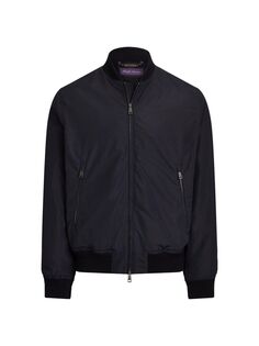 Куртка-бомбер Drayton Varsity Ralph Lauren Purple Label, черный