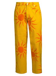 Солнцезащитные джинсы прямого кроя Liberal Youth Ministry, оранжевый