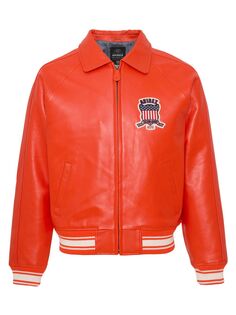 Кожаная куртка Icon Avirex, оранжевый