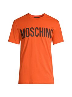 Футболка с логотипом организации Moschino, оранжевый
